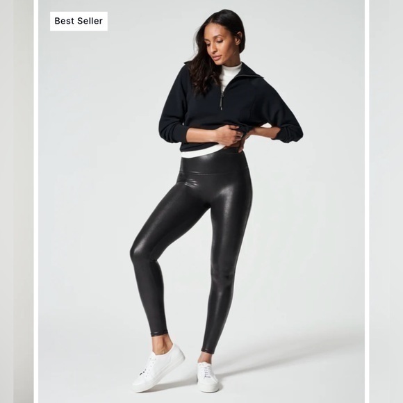 SPANXshape™ Faux Leather Leggings - Picture 1 of 7